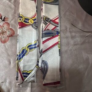 Multicolored twilly scarf set